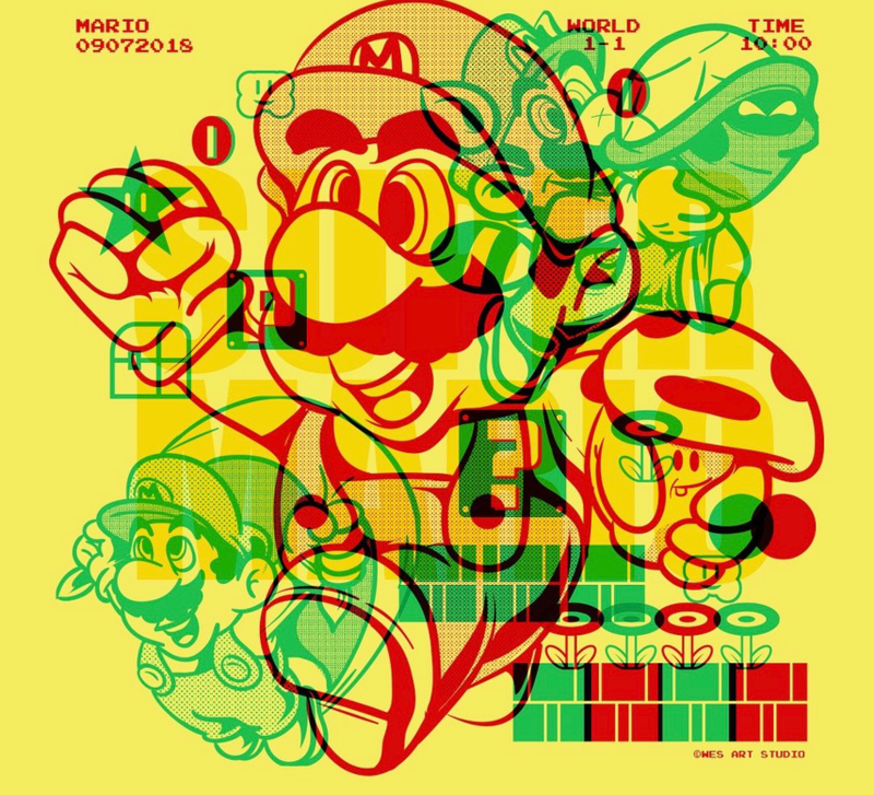Super Mario by West Art Studio